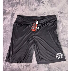 Y2K Powerhouse Gym Men's Performance Training Shorts 2XL Black Athletic NWT